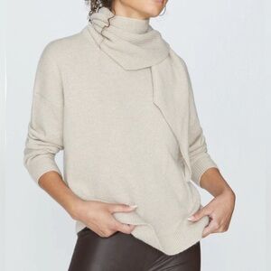 Brochu Walker Rhea Pullover Sweater XS Scarf Neck Cashmere Wool Academia Luxury